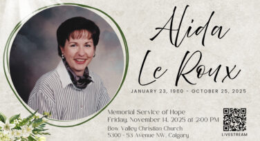 Memorial Service Fri.Nov.14 - Alida Le Roux