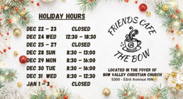 Cafe Holiday Hours