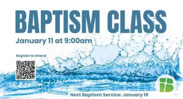 Class - Baptism Class