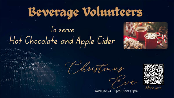 25 12 23 Beverage Volunteers